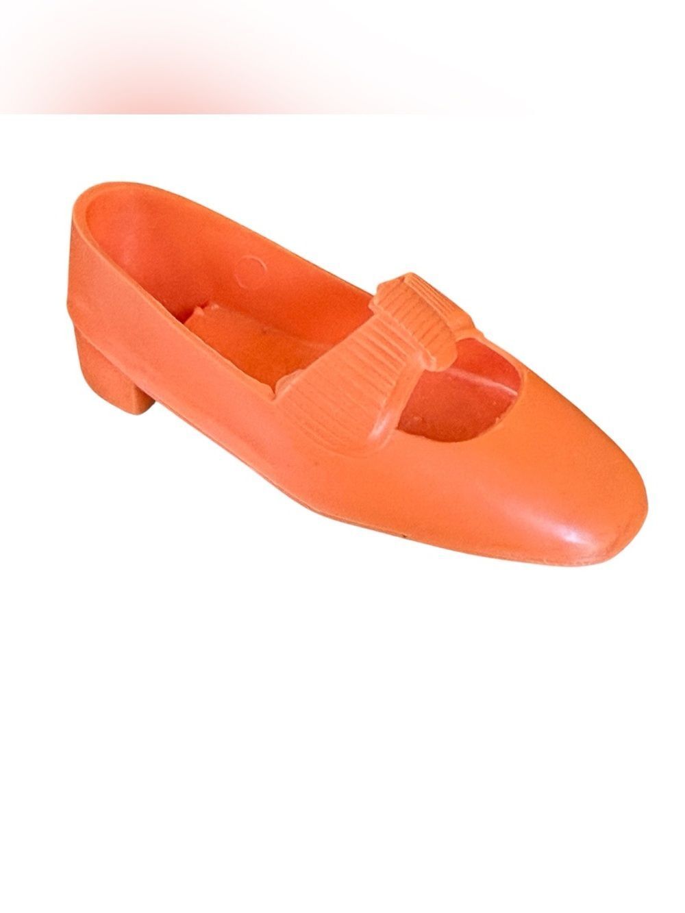 Vintage Orange Bow Replacement Right Shoe For Ideal Crissy Family Dolls